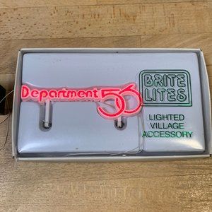 Dept 56 Brite Lites Red Department 56 Animated Sign Village Accessory - 1997
